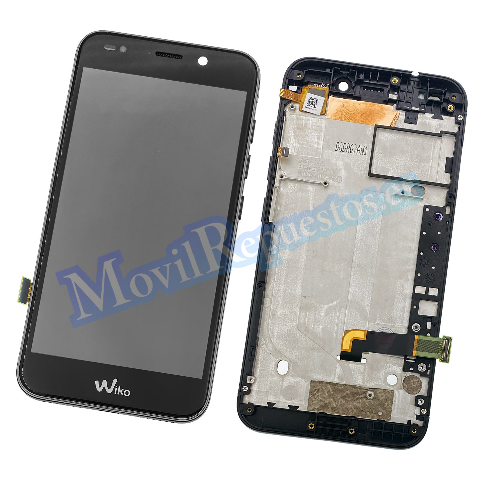 Pantalla Completa Original Con Marco LCD Y Táctil para Wiko Wim Negro