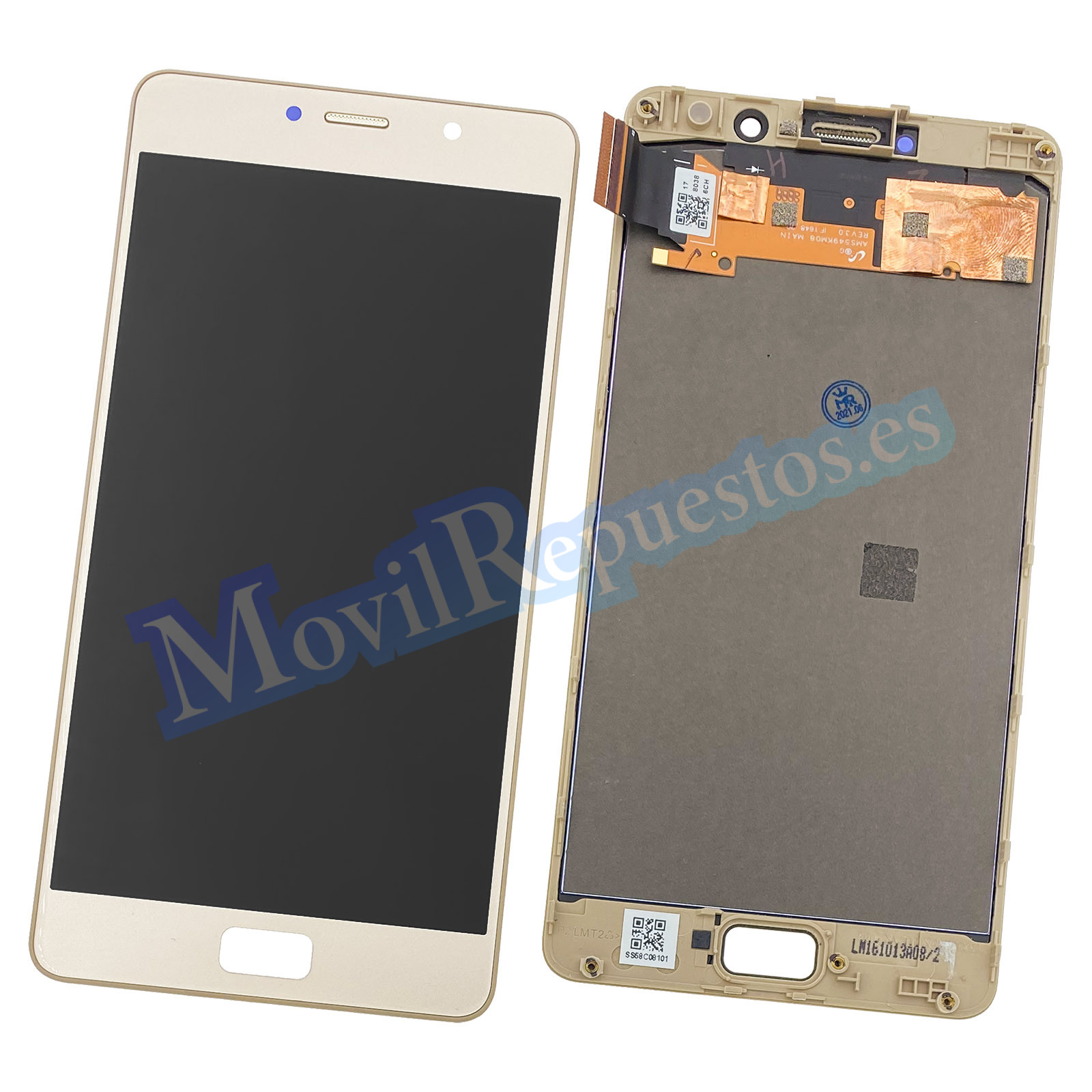 Pantalla Completa Original Lcd Y T Ctil Con Marco Para Lenovo P Oro