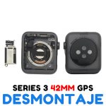 Carcasa para Apple Watch Series 3 42mm A1859 A1861 A1891 A1892 (3rd Gen) – Negro GPS De Desmontaje