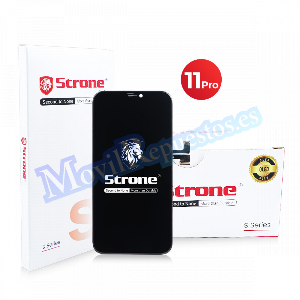 [STRONE] Pantalla Completa LCD Y Táctil para iPhone 11 Pro – Negro OLED Duro [Serie S]