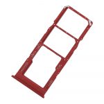 Bandeja De Tarjeta SIM Y Micro SD para Samsung Galaxy A12 (2020) A125F – Rojo