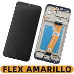 Pantalla Completa LCD Y Táctil Original Con Marco para Samsung Galaxy A02s (2021) A025F – Negro Flex Amarillo