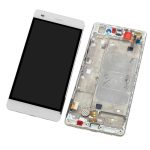 Pantalla Completa Original LCD Y Táctil Con Marco para Huawei P8 Lite – Blanco (Service Park) Sin Batería