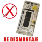 Pantalla Completa LCD Y Táctil para Samsung Galaxy Note 8 N950F – Oro De Desmontaje (No Funciona Lápiz)