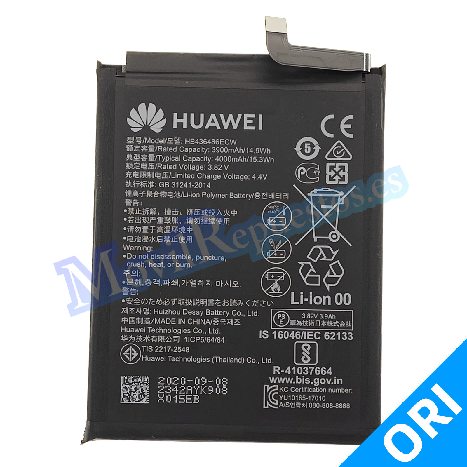 Batería Original Nuevo HB436486ECW Para Huawei Mate 10 / Mate 10 Pro ...