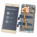 Pantalla Completa Original LCD Y Táctil Con Marco para Lenovo K6 Note – Oro (Service Pack)