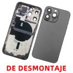 Carcasa Intermedia Con Tapa Trasera para iPhone 13 Pro – Negro De Desmontaje