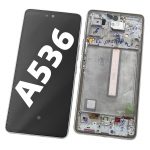 Pantalla Completa LCD Y Táctil Original Con Marco para Samsung Galaxy A53 5G (2022) A536B – Blanco Plata 22