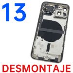 Carcasa Intermedia Con Tapa Trasera para iPhone 13 – Blanco De Desmontaje