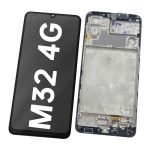 Pantalla Completa LCD Y Táctil Original Con Marco para Samsung Galaxy M32 4G (2021) M325F – Negro