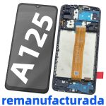 Pantalla Completa LCD Y Táctil Con Marco para Samsung Galaxy A12 (2020) A125F – Negro Remanufacturada