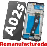 Pantalla Completa LCD Y Táctil Con Marco para Samsung Galaxy A02s 2021 A025F A025G – Negro Remanufacturada