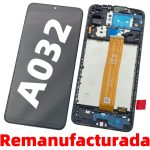 Pantalla Completa LCD Y Táctil Con Marco para Samsung Galaxy A03 Core 2022 A032F – Negro Remanufacturada