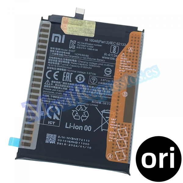 Batería Bn57 Para Xiaomi Poco X3 X3 Nfc X3 Pro De 5160mah Original Nuevo Movilrepuestoses 7161