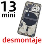 Carcasa Intermedia Con Tapa Trasera para iPhone 13 Mini – Blanco (De Desmontaje)