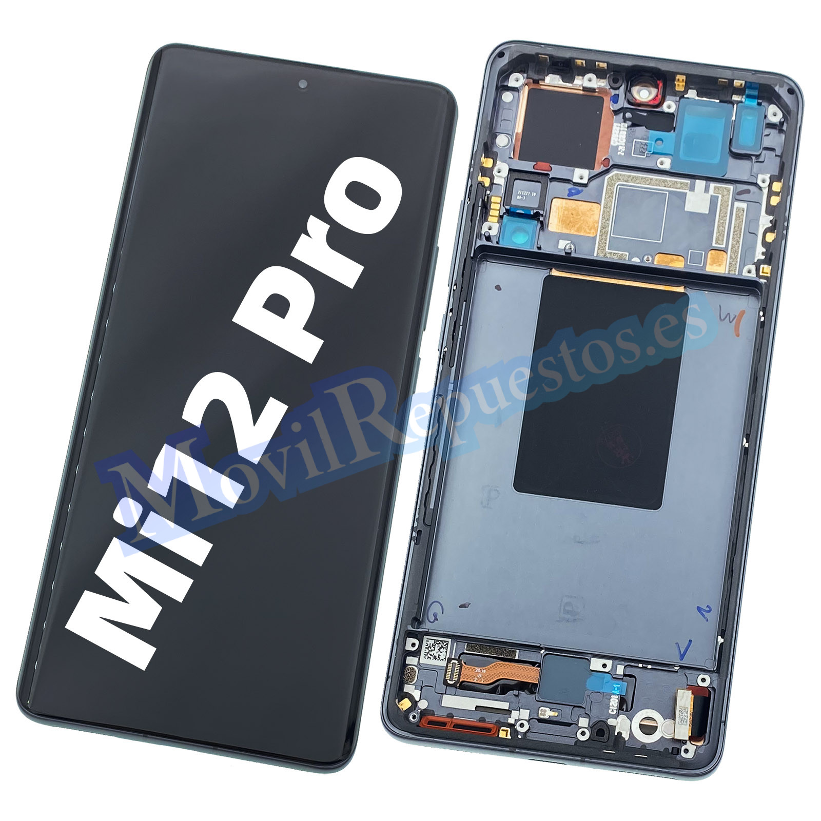 Pantalla Completa Original Con Marco Lcd Y Táctil Para Xiaomi 12 Pro Xiaomi Mi12 Pro Negro 4503