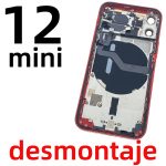 Carcasa Intermedia Con Tapa Trasera para iPhone 12 Mini – Rojo (De Desmontaje)