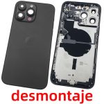 Carcasa Intermedia Con Tapa Trasera para iPhone 14 Pro Max – Negro De Desmontaje