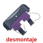 Módulo Superior Deslizante Con Altavoz De Auricular Y Cámara Frontal Y Trasera para Oppo Find X – Completa Violeta (De Desmontaje)