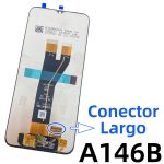 Pantalla Completa LCD Y Táctil Original Sin Marco para Samsung Galaxy A14 5G (2023) A146B – Negro (Conector Largo)