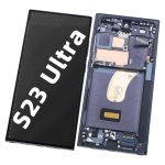 Pantalla Completa Original LCD Y Táctil Con Marco para Samsung Galaxy S23 Ultra (2023) S918B – Negro
