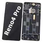 Pantalla Completa Con Marco LCD Y Táctil para OPPO Reno4 Pro – Negro De Desmontaje