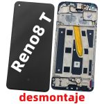 Pantalla Completa Con Marco LCD Y Táctil para OPPO Reno8 T 4G – Negro De Desmontaje
