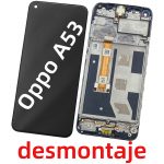 Pantalla Completa Con Marco LCD Y Táctil para Oppo A53 4G – Negro (De Desmontaje)