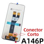 Pantalla Completa LCD Y Táctil Original Sin Marco para Samsung Galaxy A14 5G (2023) A146P – Negro (Conector Corto)