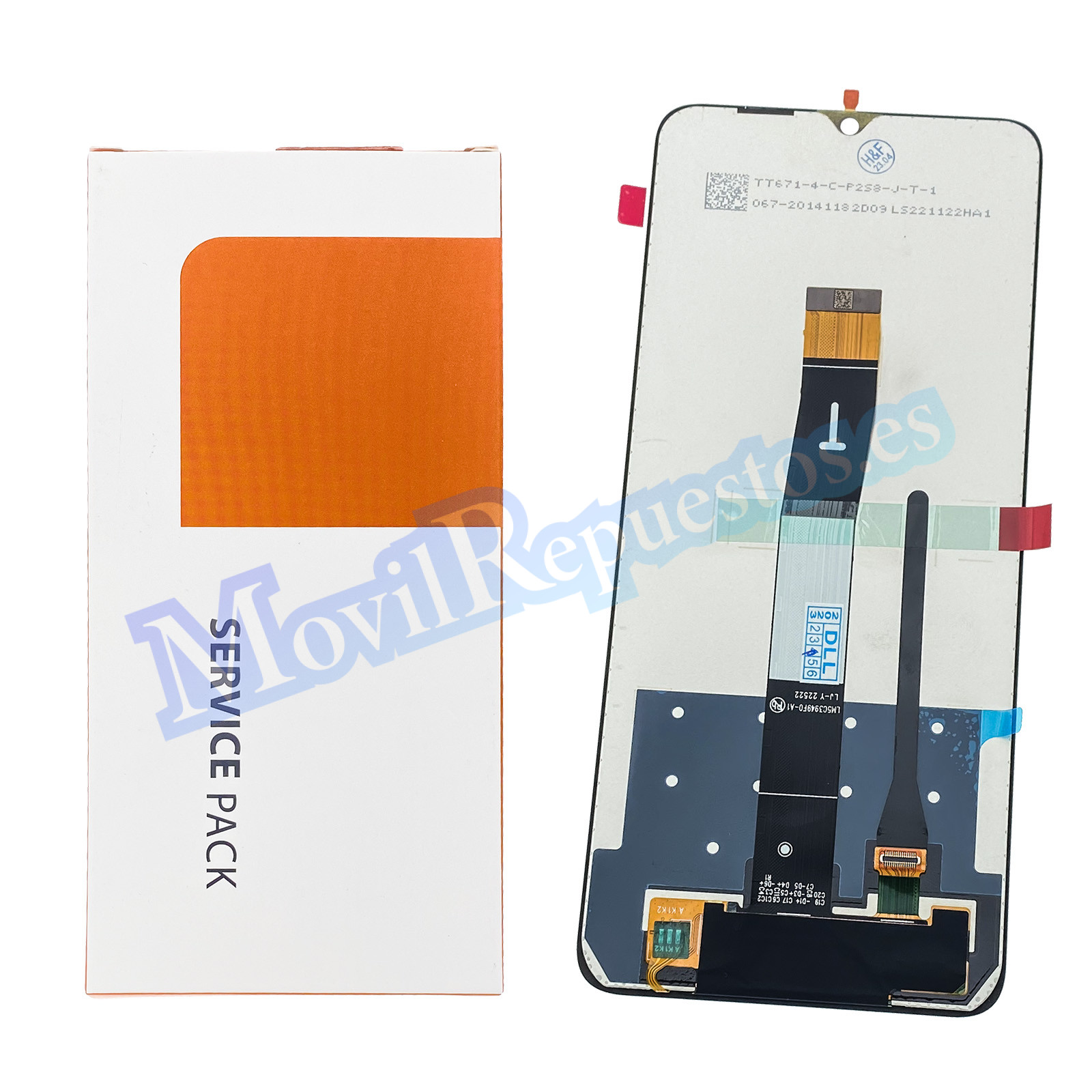 Pantalla Completa Original LCD Y Táctil para Xiaomi Redmi 12C – Negro (Service Pack)