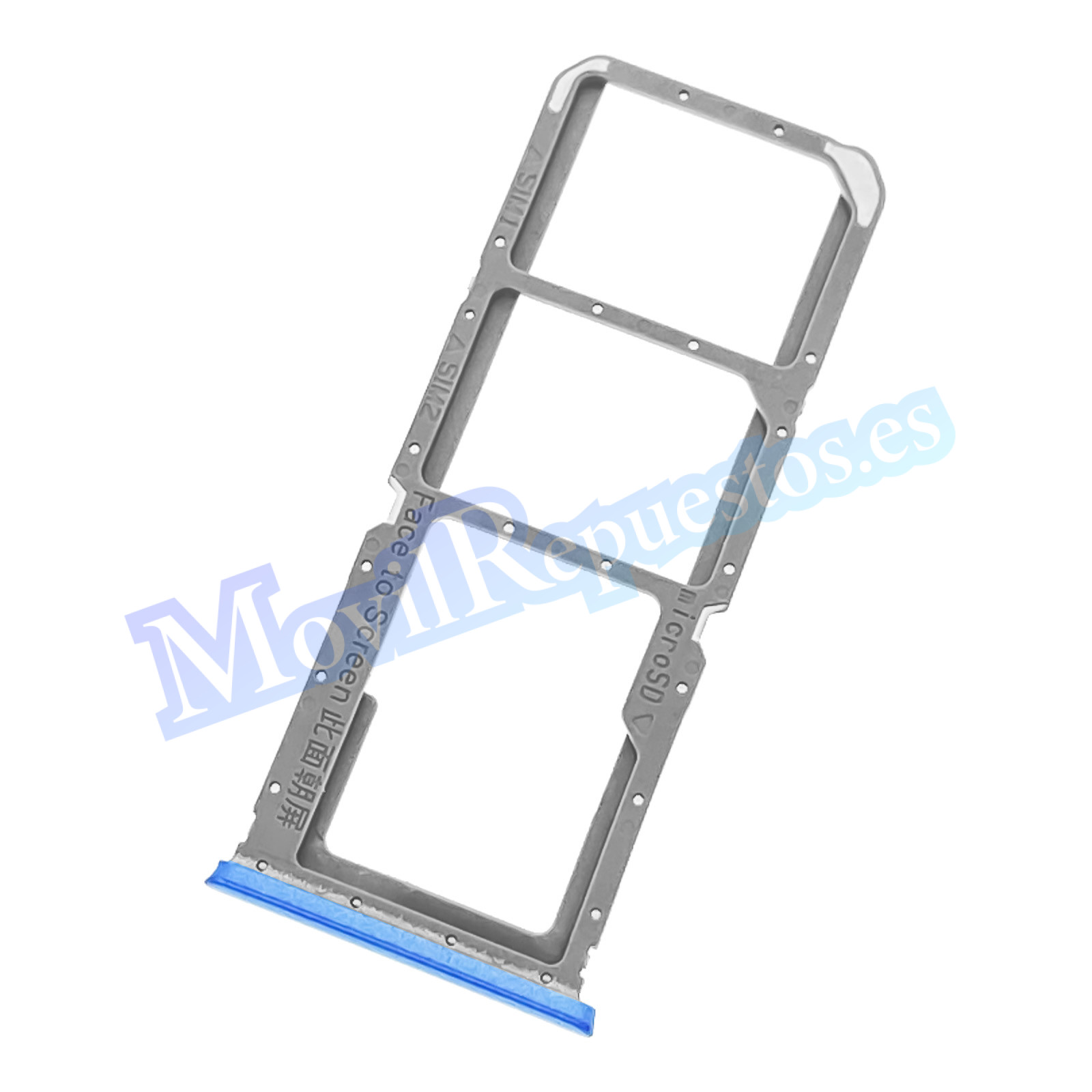 Bandeja De Tarjeta SIM Micro SD para Oppo A16 – Azul