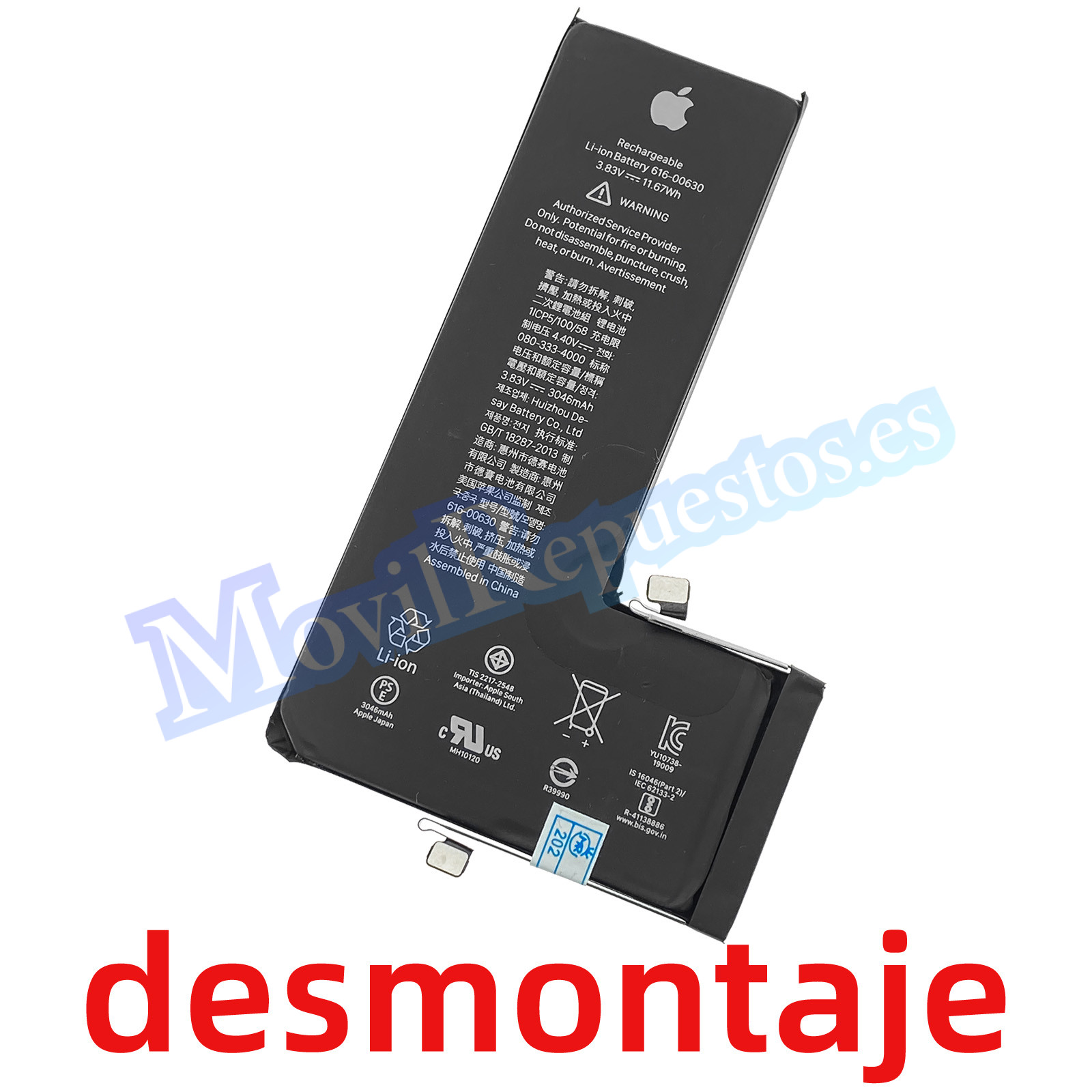 Batería 616-00630 para iPhone 11 Pro De 3046mAh – De Desmontaje