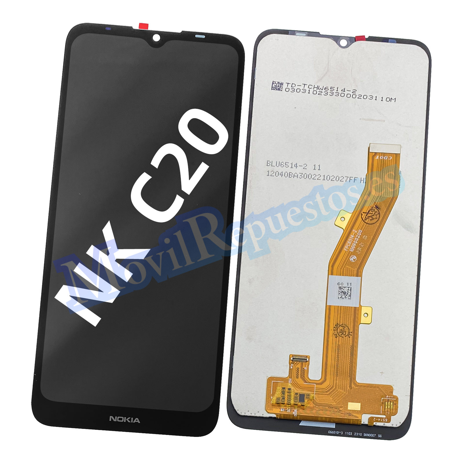 Pantalla Completa LCD Y Táctil para Nokia C20 – Negro