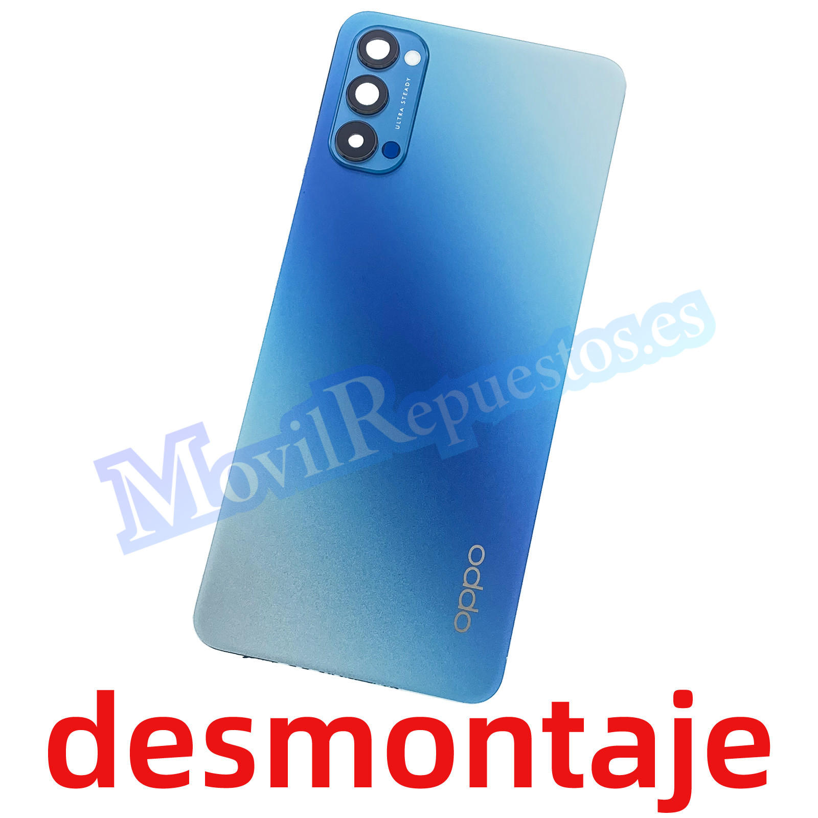 Tapa Trasera Con Lente De Cámara para Oppo Reno4 2020 – Azul De Desmontaje