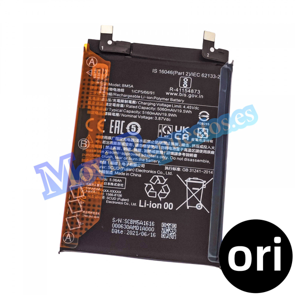 Batería BM5A para Xiaomi Redmi Note 11 Pro 4G 5060mAh - Original Nuevo