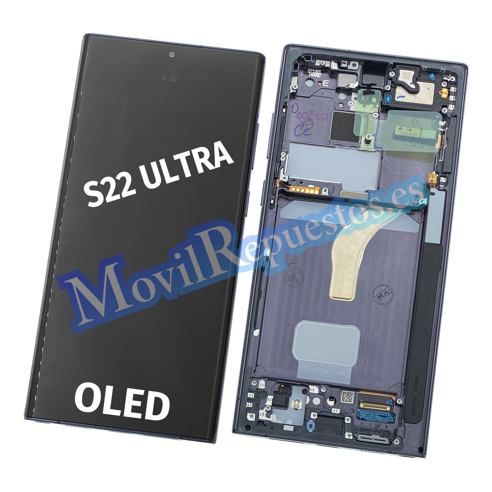 Pantalla-Completa-LCD-Y-Tactil-Original-Con-Marco-para-Samsung-Galaxy-S22-Ultra-5G-OLED-Negro