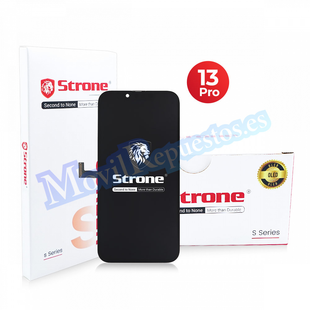 [STRONE] Pantalla Completa LCD Y Táctil para iPhone 13 Pro – Negro OLED Duro [Serie S] (IC Cambiable)