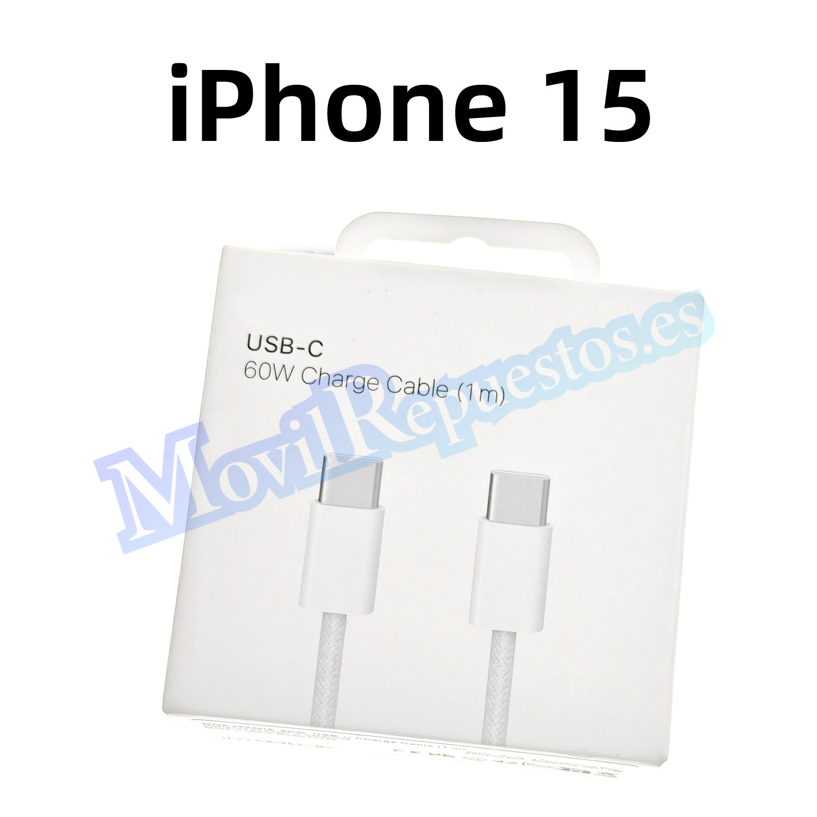 [A2795] Cable De Datos Y Carga USB Tipo-C a USB Tipo-C 60W Cable 1M para iPhone 15