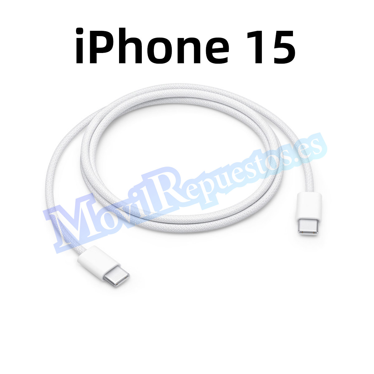 [A2795] Cable De Datos Y Carga USB Tipo-C a USB Tipo-C 60W Cable 1M para iPhone 15 2