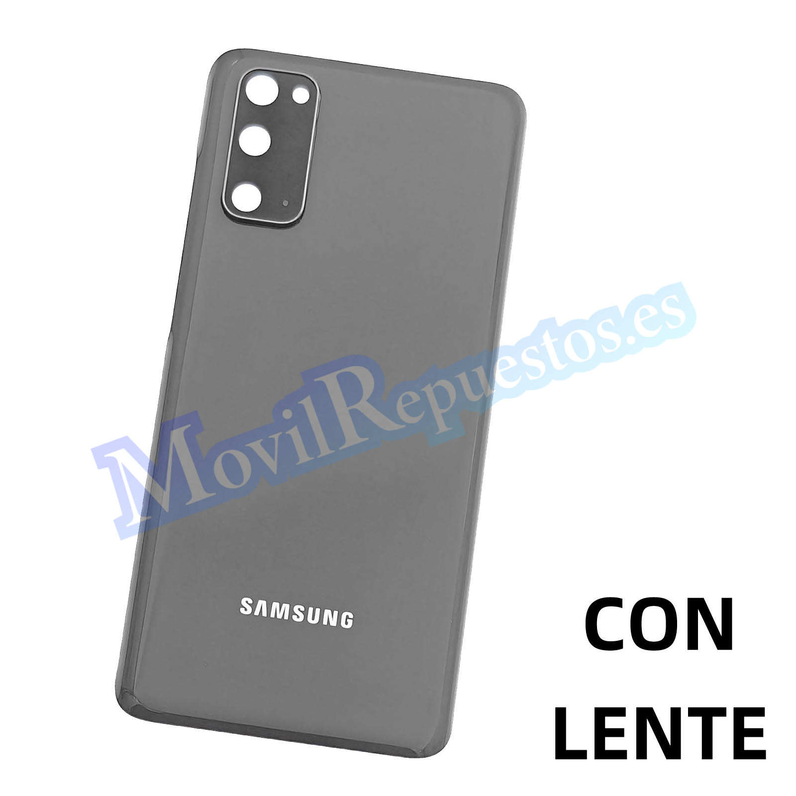 Tapa Trasera Con Lente para Samsung Galaxy S20 G980F 4G S20 5G G981B – Gris 2