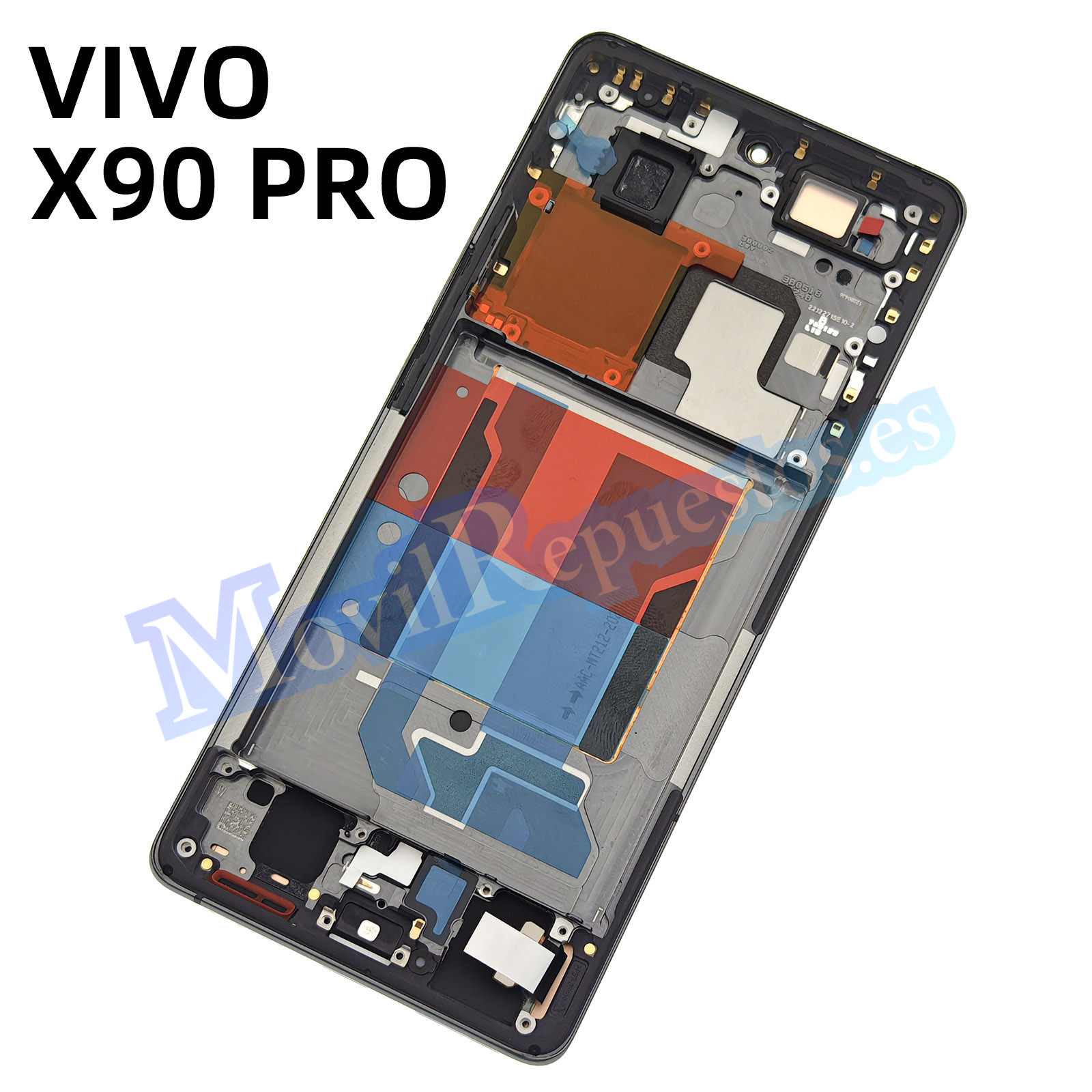 Panatalla Completa Original Con Marco LCD Y Táctil para Vivo X90 Pro – Negro (Service Pack)