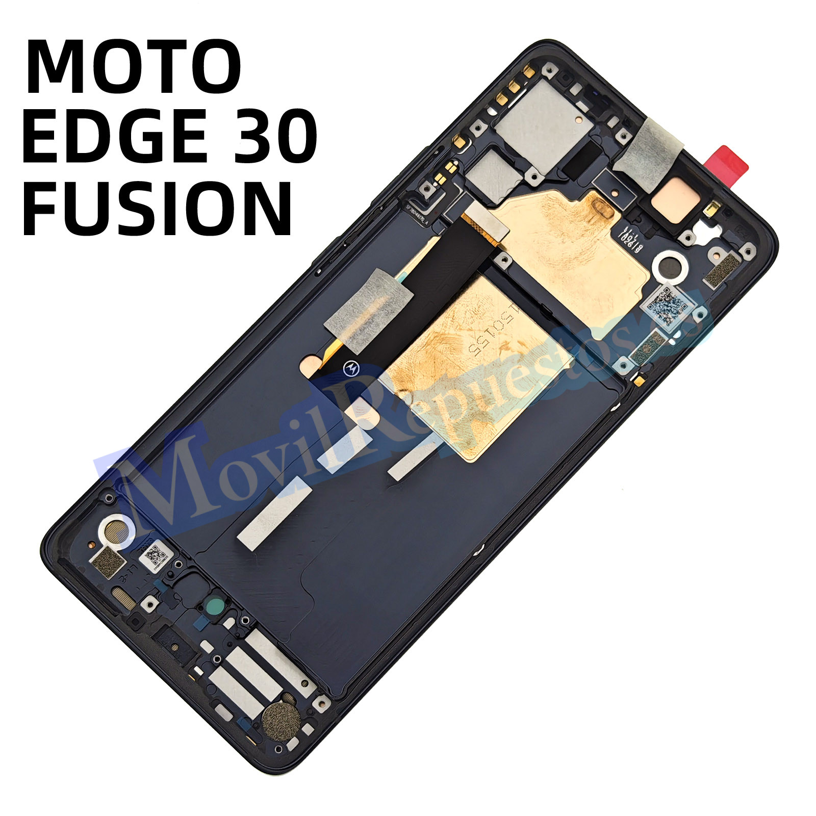 Pantalla Completa Original Con Marco LCD Y Táctil para Moto Edge 30 Fusion – Negro (Service Pack)