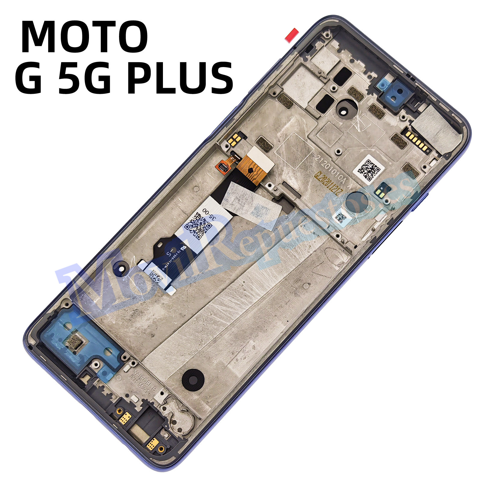 Pantalla Completa Original Con Marco LCD Y Táctil para Moto G 5G Plus XT2075 – Morado (Service Pack)