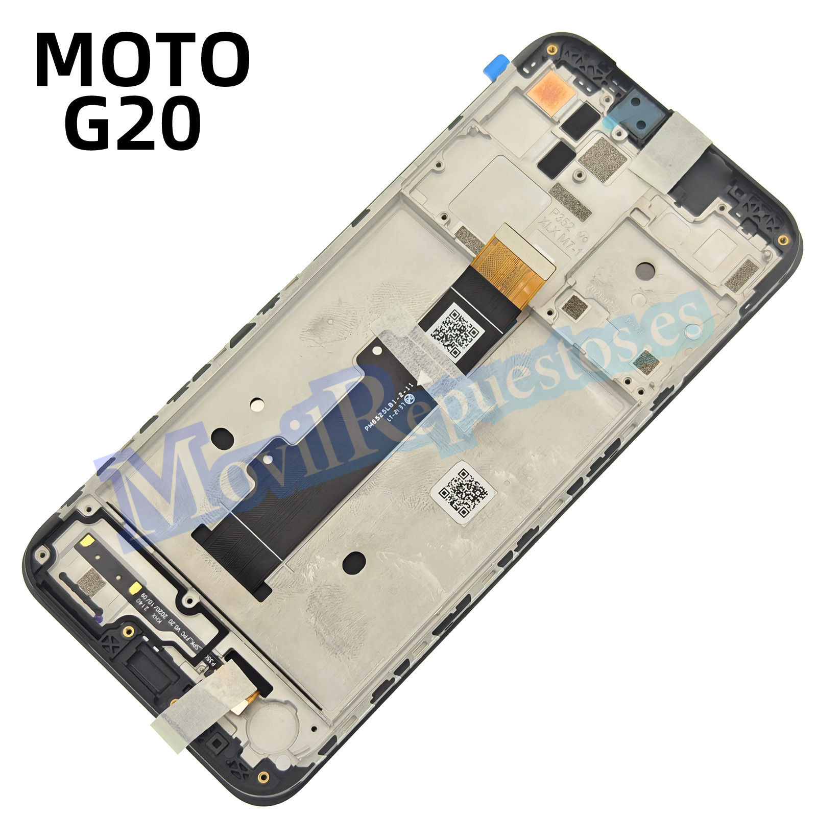 Pantalla Completa Original Con Marco LCD Y Táctil para Moto G20 2021 XT2128 – Negro (Service Pack)