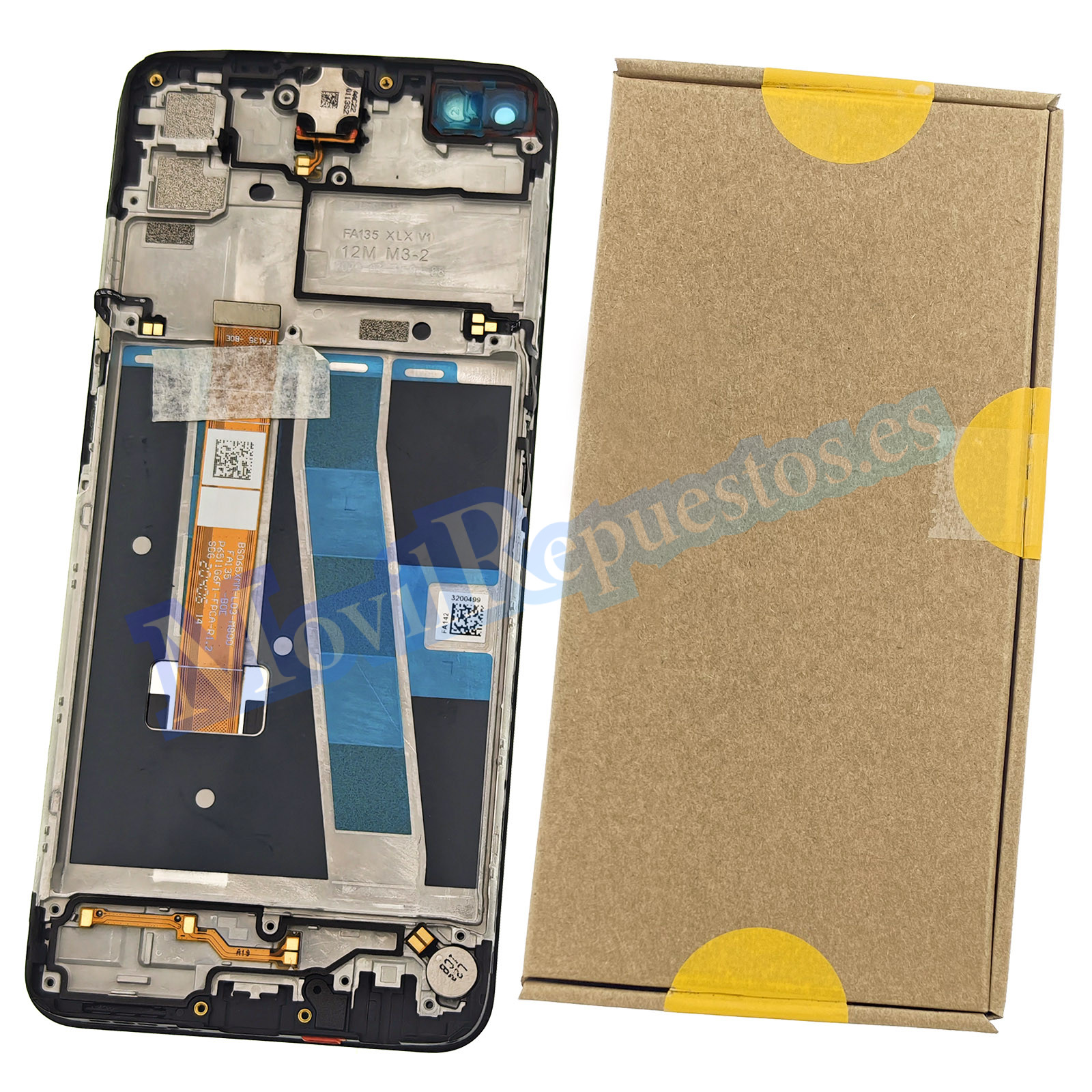 Pantalla Completa Original Con Marco LCD Y Táctil para Oppo A52 2020 – Negro (Service Pack)