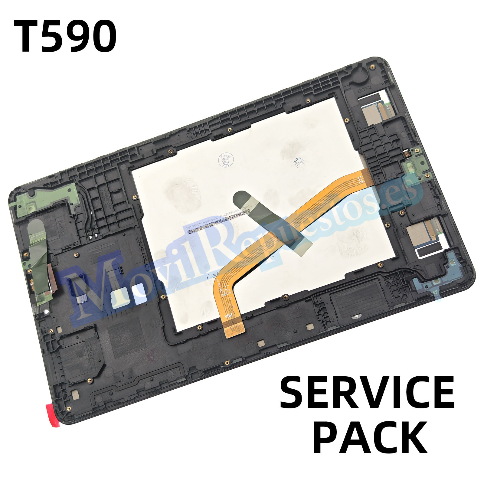 Pantalla Completa Original Con Marco LCD Y Táctil para Samsung Galaxy Tab A 10.5 (2018) T590 – Negro (Service Pack)