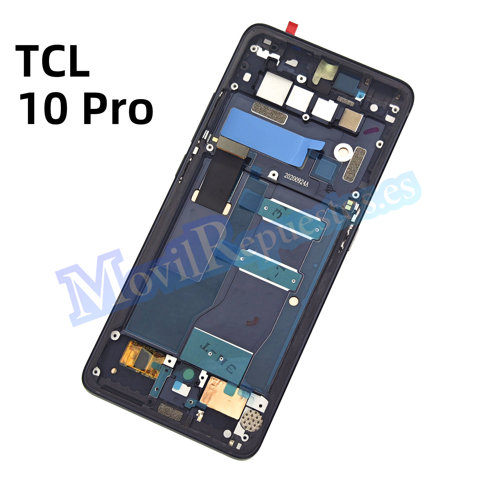 Pantalla Completa Original Con Marco LCD Y Táctil para TCL 10 Pro (T799B T799H) – Negro (Service Pack)