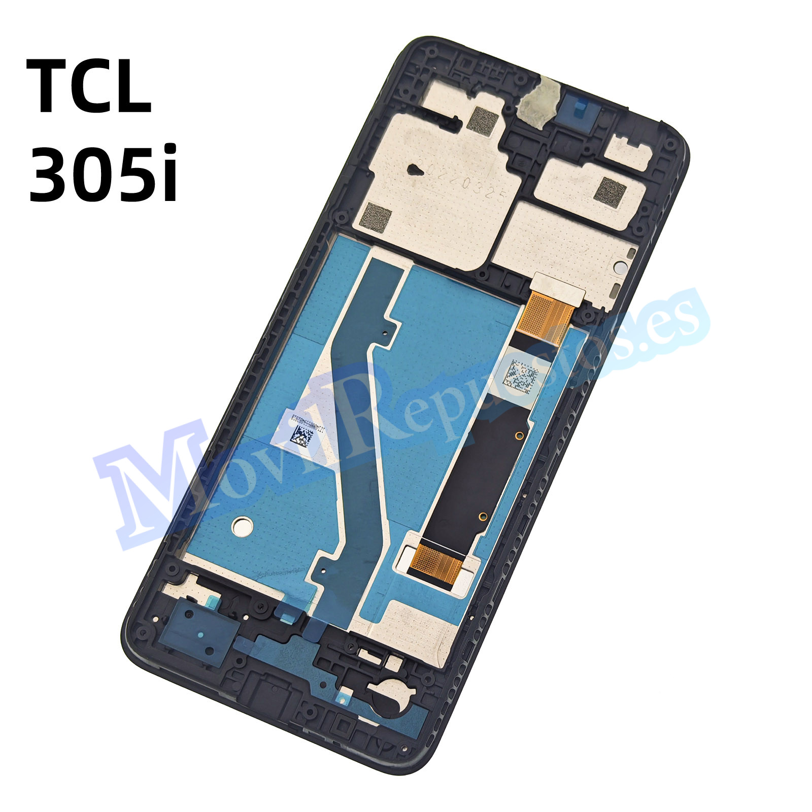 Pantalla Completa Original Con Marco LCD Y Táctil para TCL 305i – Negro (Service Pack)