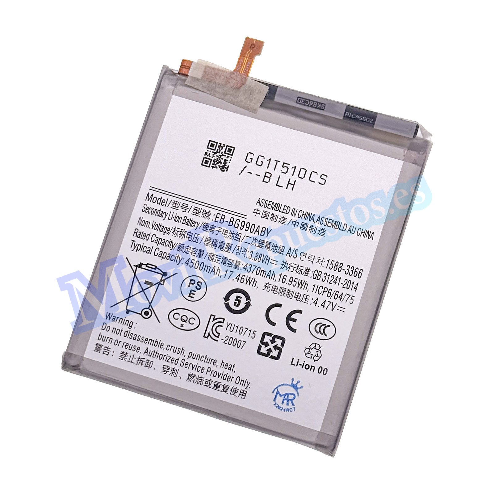 Batería EB-BG990ABY para Samsung Galaxy S21 FE 5G G990B De 4500mAh