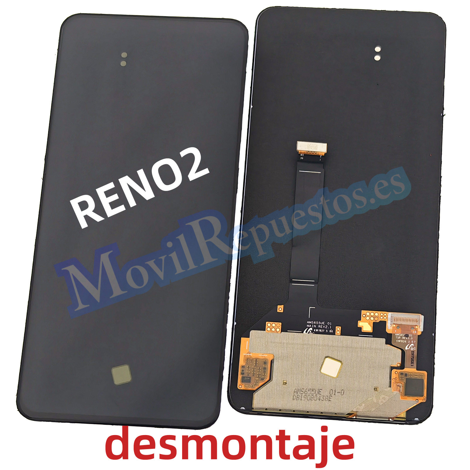 Pantalla Completa Sin Marco LCD Y Táctil para Oppo Reno2 – Negro (De Desmontaje)